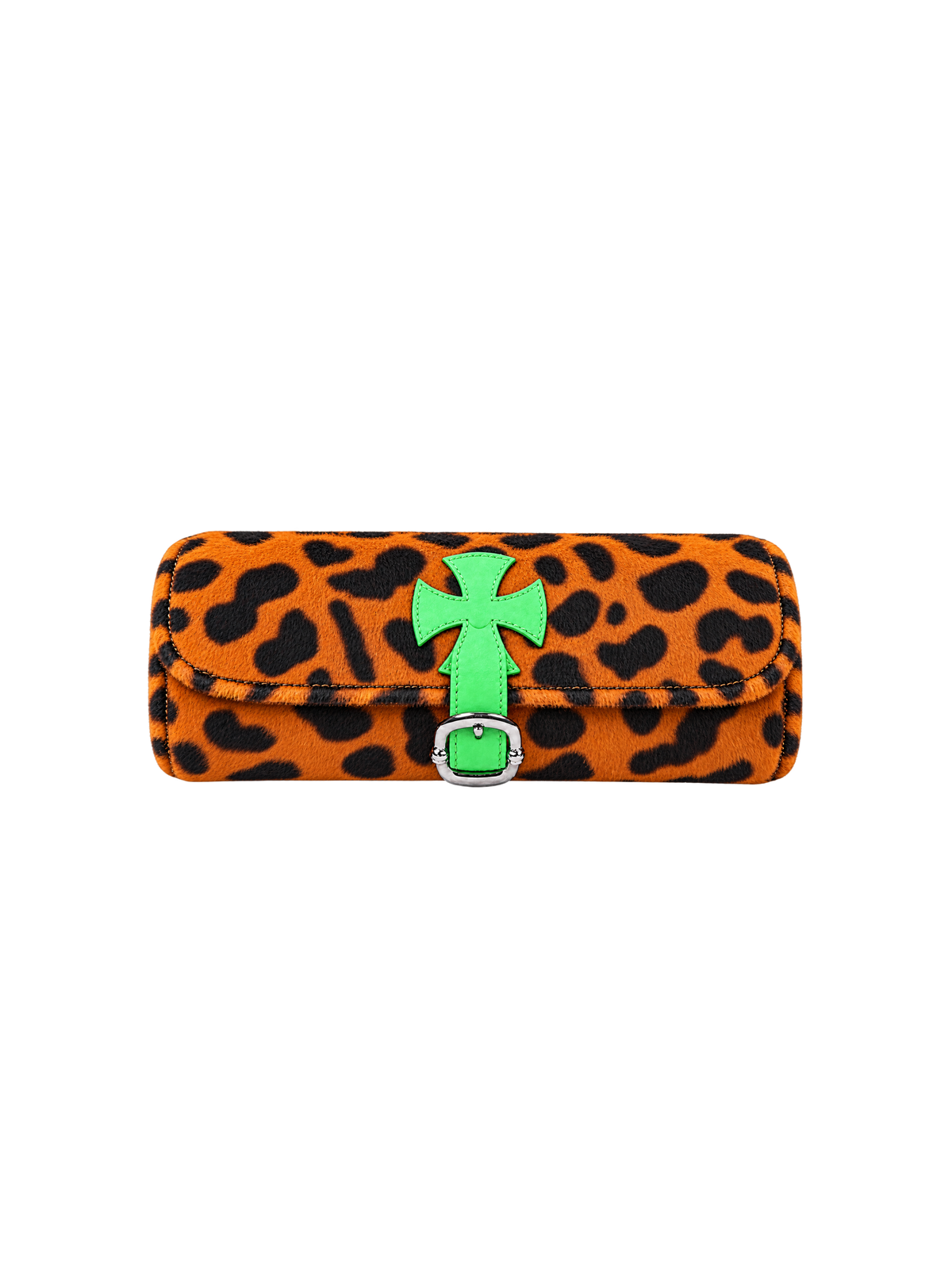 Nymora Amber Leopard Clutch