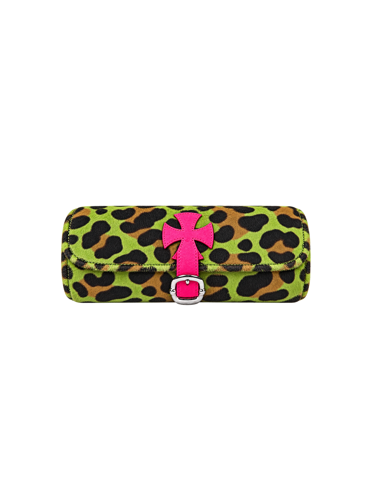 Nymora Neon Leopard Clutch