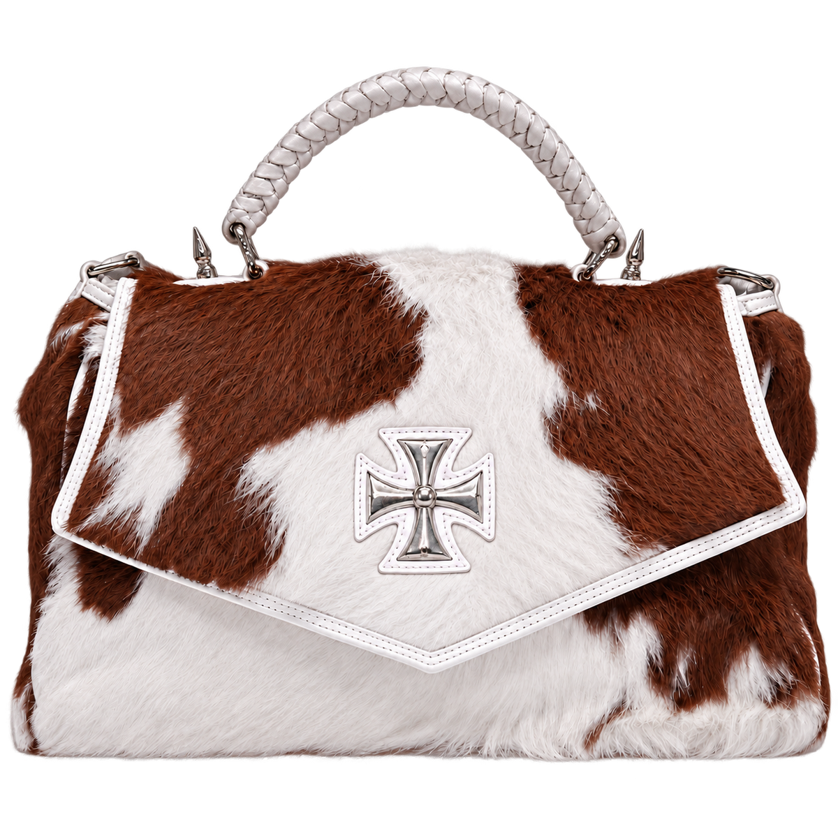 Nymora Cross Cowhide Handbag